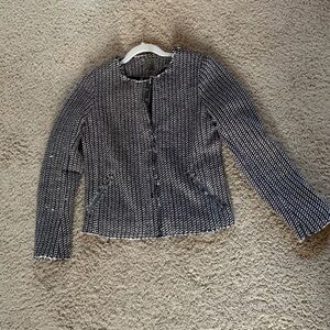 Gap Black and White Tweed Jacket